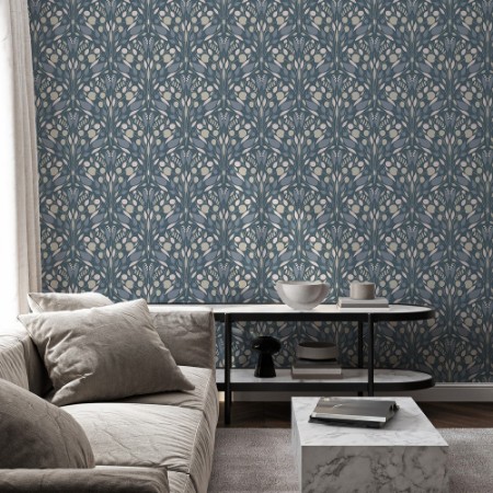 Coloring Leaves and Scallops big in Blue - 1033001-02 - 04835-01 paint 